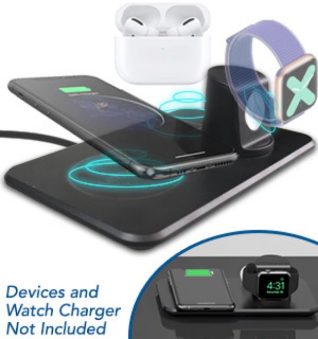 Click to view picture 8 of Multi  Wireless Charging Station - Charges 3 Devices At Once