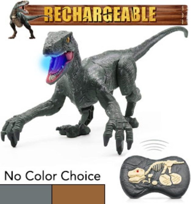 Picture 6 of Walking RC Velociraptor Dinosaur with Sound and Light