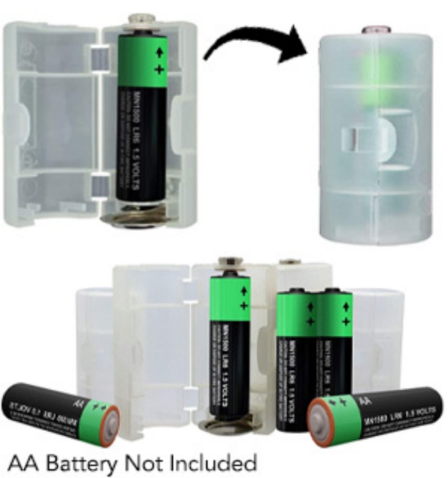 Click to view picture 5 of Popular Mechanics Set of 4 Battery Converters: Turns AA into C and D