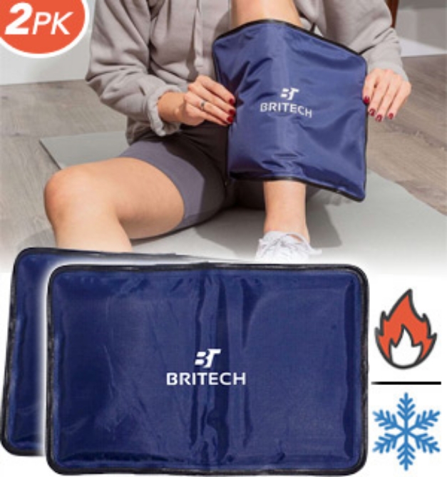 Click to view picture 7 of Large Reusable Gel Ice Pack for Hot and Cold Therapy 2pk