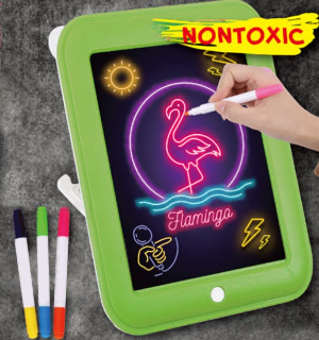 Picture 6 of Light-Up Neon Wonder Drawing Pad