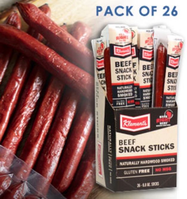 Click to view picture 6 of Klement's Box of 26 Beef Snack Sticks