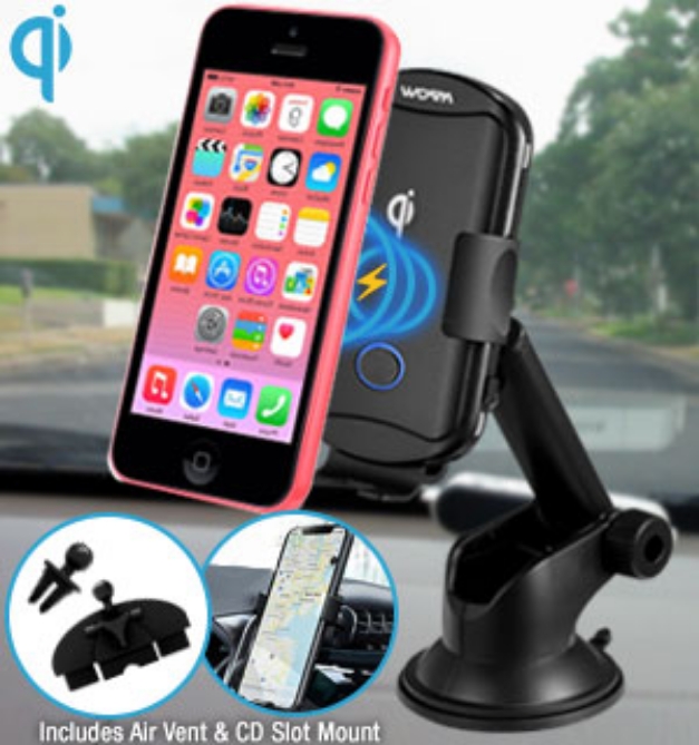 Picture 5 of Wireless Car Charging Mount Bundle with AutoGrip Clamp