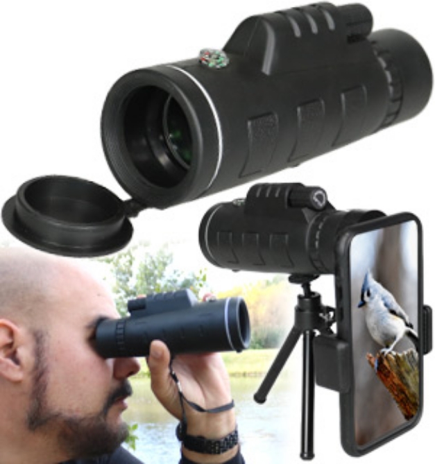 Picture 6 of Portable Monocular Telescope with Tripod and Smartphone Clip