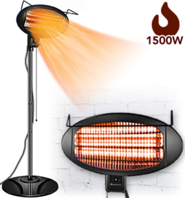 Picture 7 of Electric Indoor/Outdoor Patio Space Heater: Portable or Wall Mounted