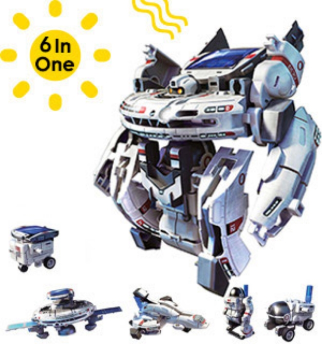 Click to view picture 7 of 6 in 1 Changeable Solar Space Fleet Robotics Kit