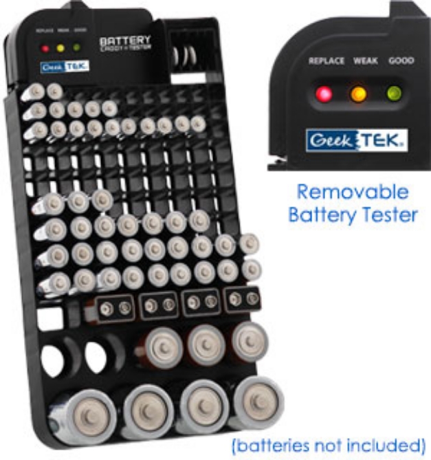 Picture 5 of 108 Capacity Battery Caddy With Tester