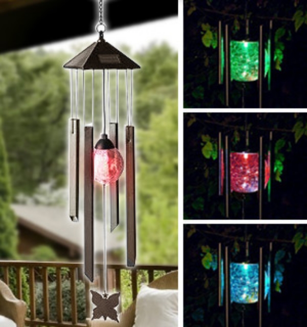 Picture 5 of Solar Power Wind Chime With Soothing Color Changing Light