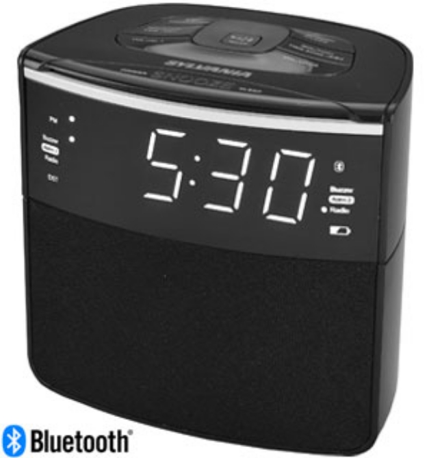 Picture 4 of Sylvania USB Charging Clock Radio with BT Speaker (Refurbished)