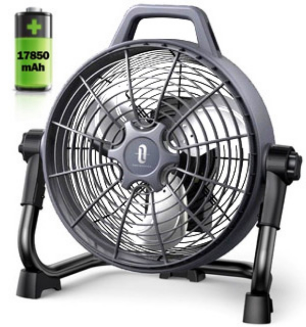 Picture 6 of Indoor/Outdoor Rechargeable 12in Floor Fan