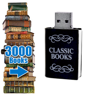 USB Digital Library - 3000 Books!