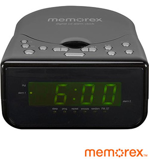 Memorex CD Alarm Clock Radio (Factory Refurbished)