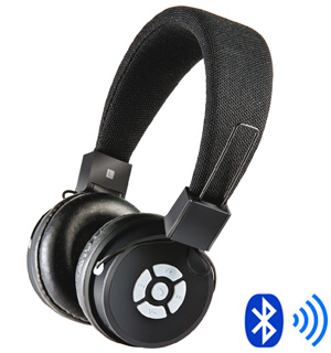 Bluetooth Stereo Headphones w/ Built-In Mic