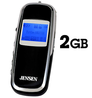Jensen 2GB MP3 Player and Voice Recorder
