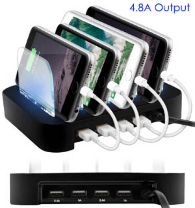 Picture 5 of 4 Port USB Charging Station