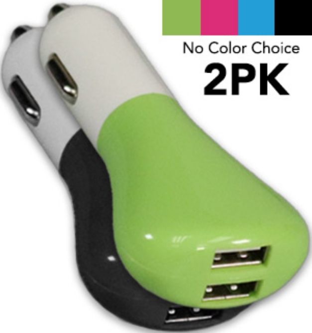 Picture 1 of 2pk Dual USB Charging Port For DC Outlet