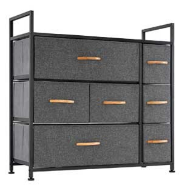 Picture 1 of Storage Dresser Furniture Unit with 7 Fabric Drawers