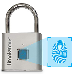 Brookstone Fingerprint Biometric Lock - Holds up to 10 Prints