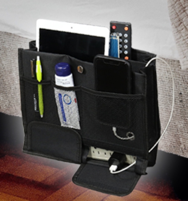 Picture 1 of Large Capacity Bedside Storage Organizer