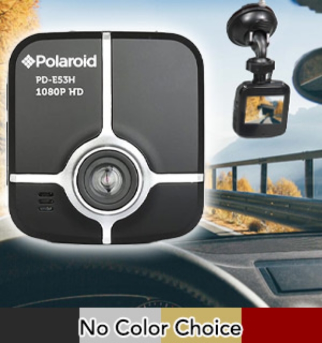 Picture 1 of Polaroid  PD-E53H 1080P HD Dash Camera (Refurbished)