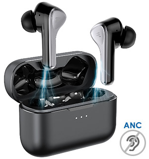 True Wireless Stereo Earbuds with 3-Way Active Noise Cancellation