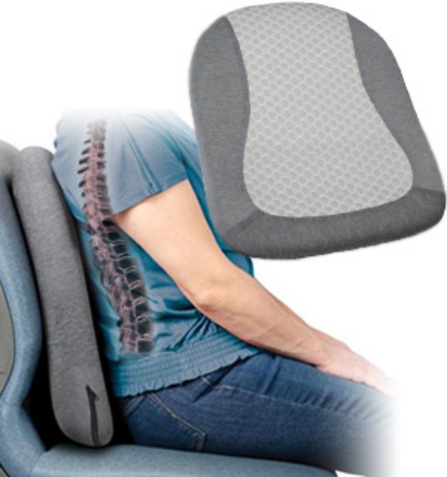 Picture 1 of High-Density Memory Foam 2-in-1 Posture Support Cushion