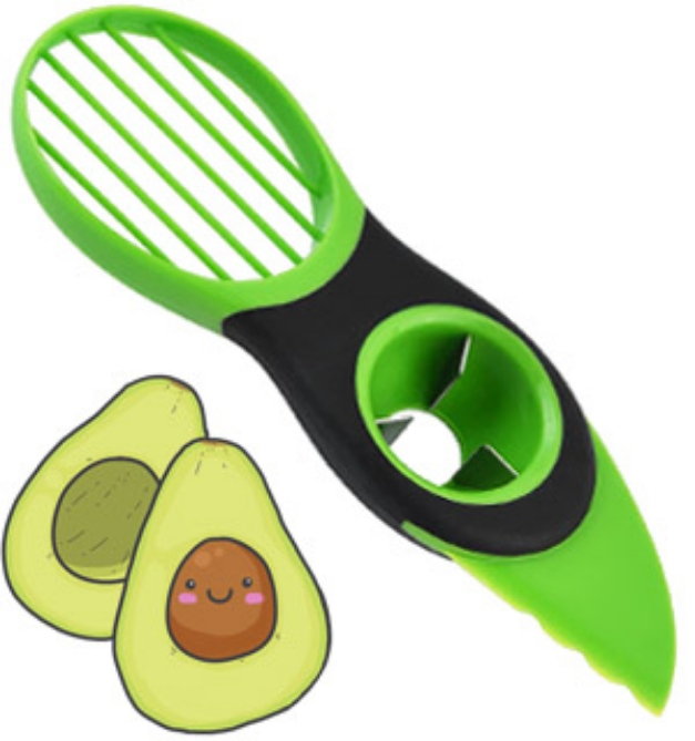 Picture 1 of 3-in-1 Avocado Tool: Split, Pit, and Slice!
