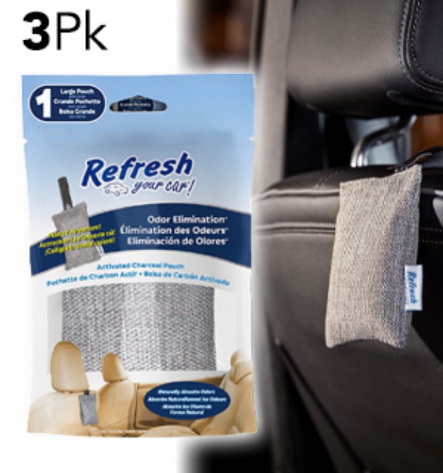 Picture 1 of 3-Pack of Charcoal Air Freshener by Refresh For Cars And More