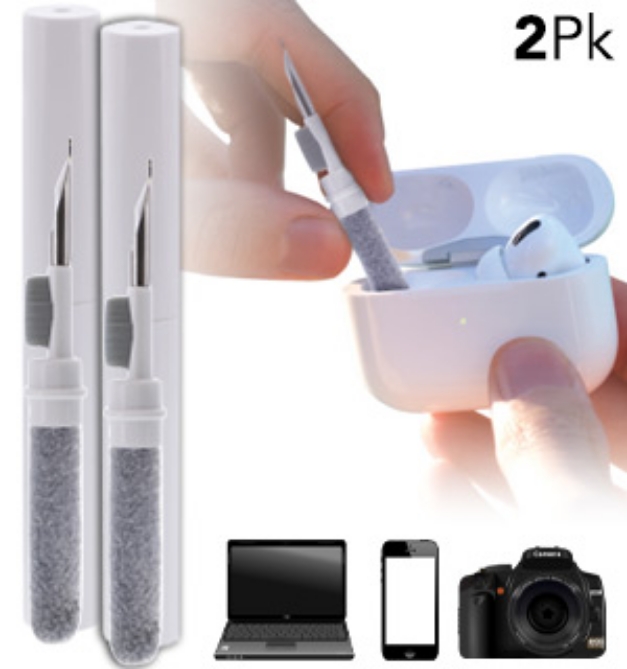 Picture 1 of 3 in 1 Earbuds And Electronic Cleaning Tool 2-Pack