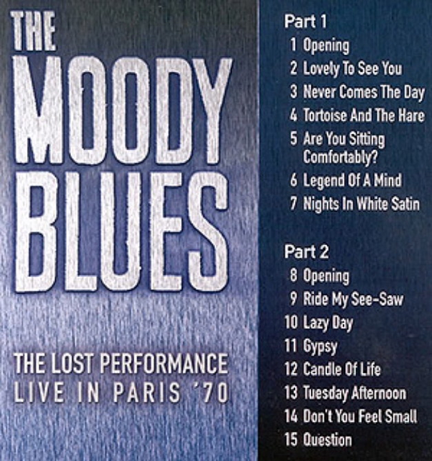 Picture 1 of The Moody Blues - The Lost Performance 1970  DVD