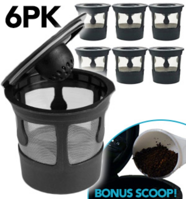 Picture 1 of 6-PK of Reusable Coffee Pods by Handy Gourmet