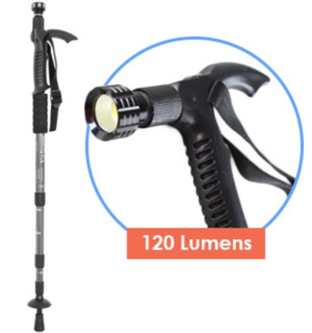 Picture 1 of Anti-Shock Telescopic Walking Stick with Light