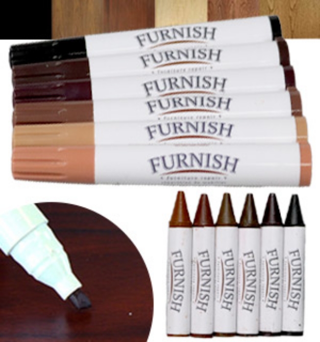 Picture 1 of Furniture Repair Markers & Filler Crayons - 12pk