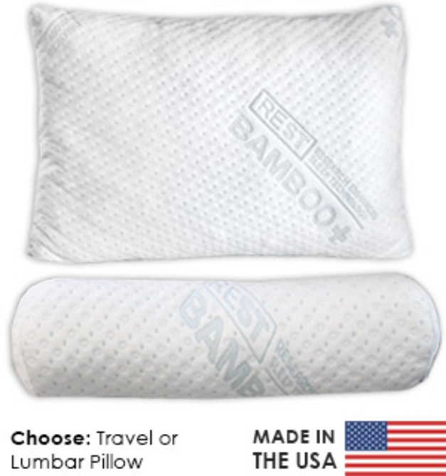 Picture 1 of Bamboo Travel and Lumbar Pillows - Made in the USA