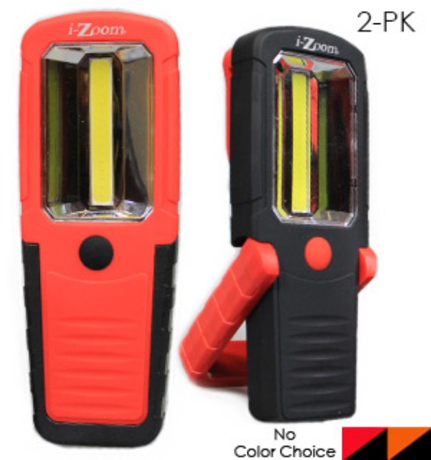 Picture 1 of Broad Beam High-Intensity Worklight (2-pack) w/ Free Batteries Included