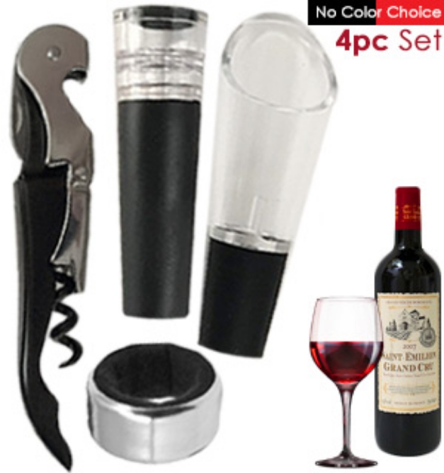 Picture 1 of 4 Pc Wine Gift Set