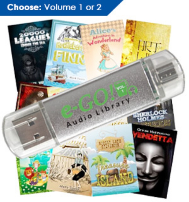 Picture 1 of Giant Classic Audiobook Flash Drive