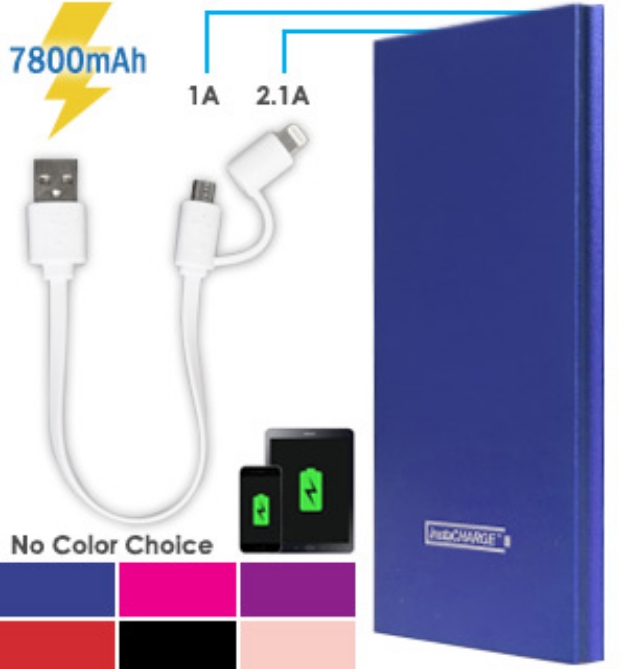 Picture 1 of 7800 mAh instaCharge Slim Power Bank