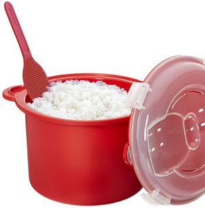 4 Piece Microwave Rice Cooker