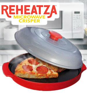 Reheatza Microwave Crisper - The Best Way to Reheat Pizza and more!