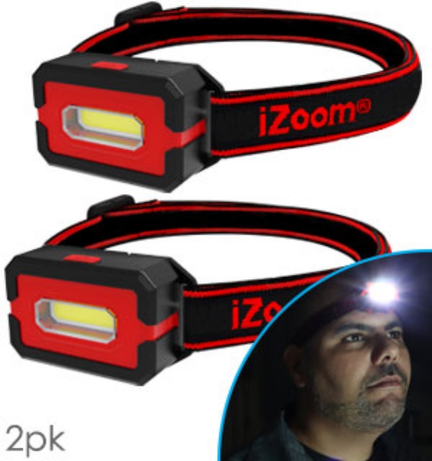 Picture 1 of COB Versa Beam Headlamp - 2 pack