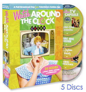 Watch Around the Clock: 24 Hours of TV in Color - DVD + Digital Collection