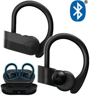 True Wireless Sport Airbuds with Deluxe Charging Case
