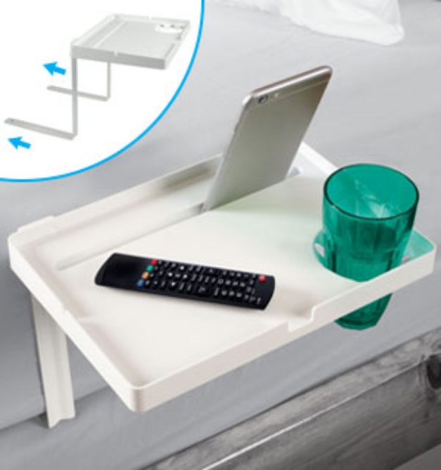 Picture 1 of Instant Bedside Table with Device Cradle and Cupholder