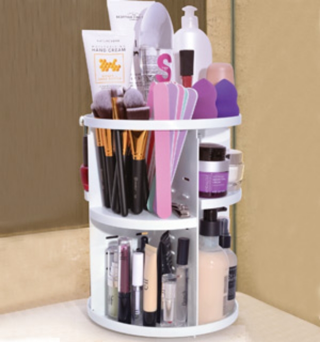 Picture 1 of Adjustable Rotating Cosmetic Organizer