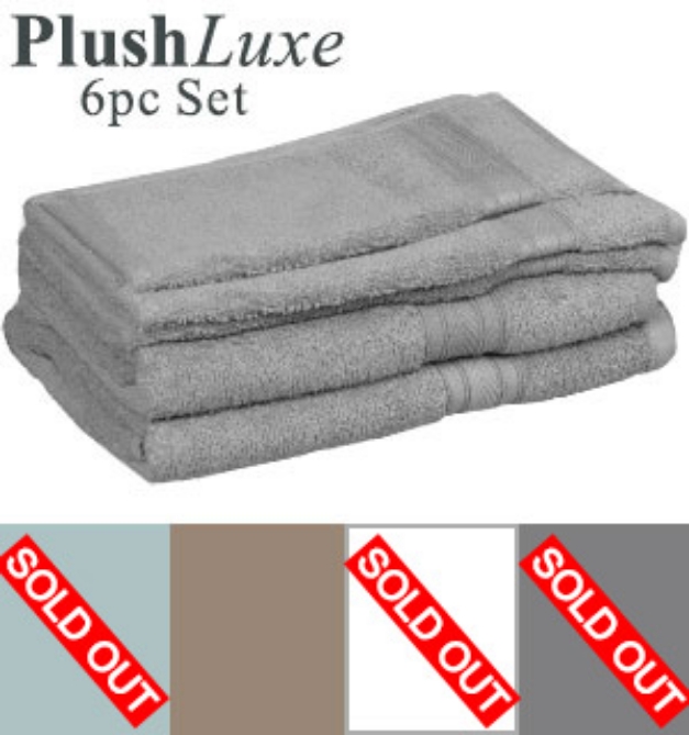Picture 1 of PlushLuxe 6-Piece Bath Towel Set