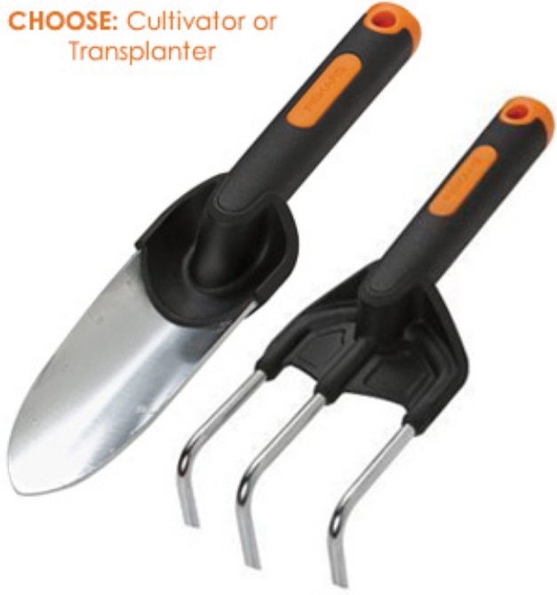 Picture 1 of Fiskars Duraframe Gardening Tools: Handheld Transplanter or Cultivator