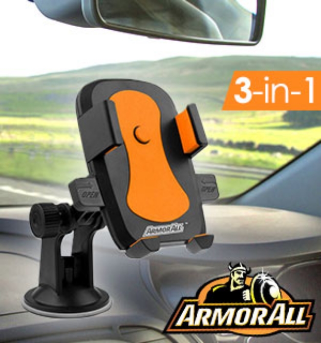 Picture 1 of 3-in-1 Suction Cup Phone Mount by Armor All