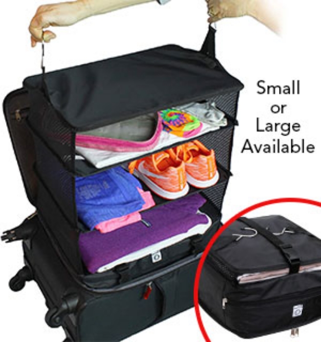 Picture 1 of Packable and Portable Hanging Travel Shelves: Choose Small or Large