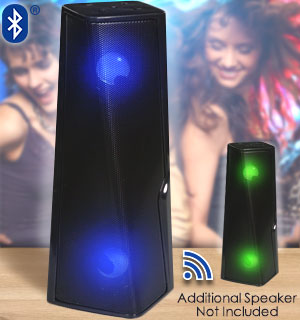 Bluetooth Light-Up Multimedia Speaker with True Wireless Pairing